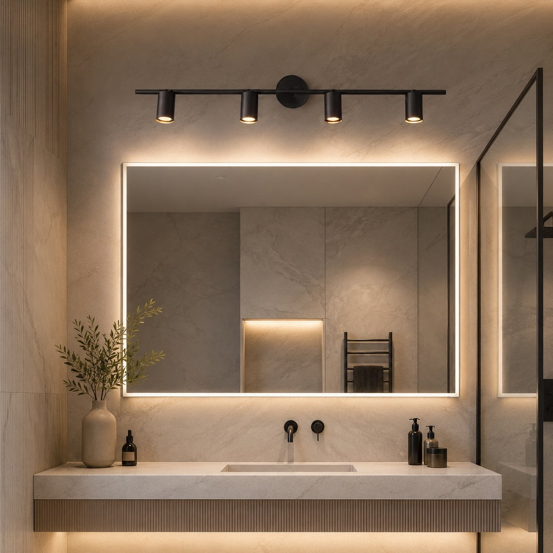 Modern Rotatable Spotlight Wall Light Adjustable Brass Sconce with 350° Head Rotation