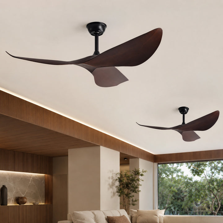 Flush Mount Ceiling Fan with Remote Control, 6-Speed DC Motor & Reversible Blades