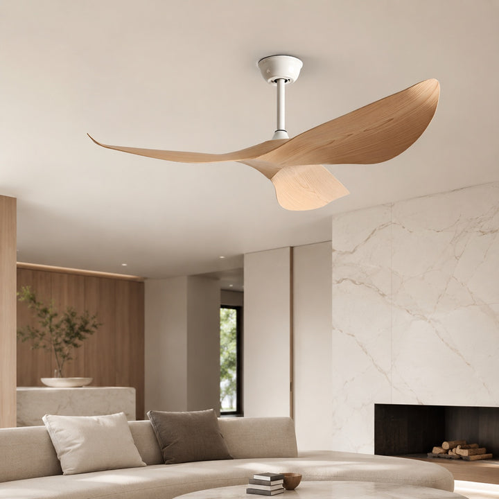 Flush Mount Ceiling Fan with Remote Control, 6-Speed DC Motor & Reversible Blades