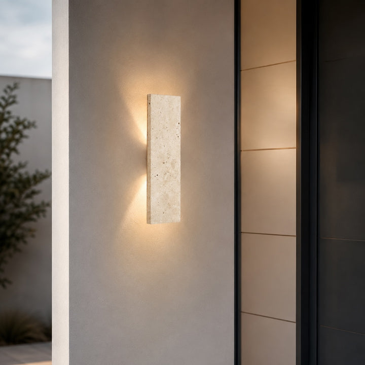 Modern Wall Light Outdoor Wall Sconce Wall Mounted Natural Stone Dimmable LED IP65