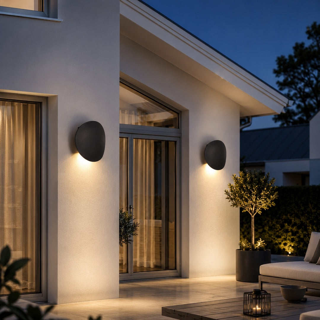 Modern Outdoor Wall Light Waterproof Aluminum Body Integrated LED 7W for Exterior Illumination
