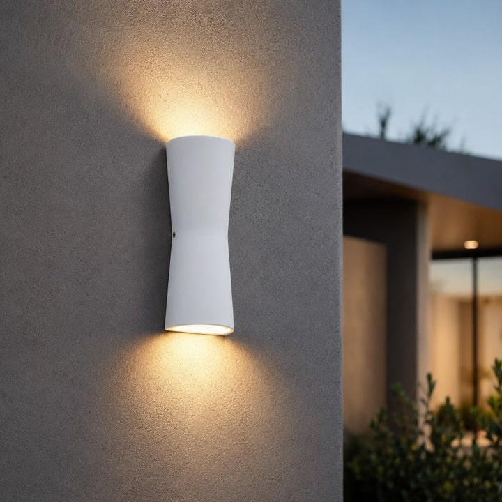 Modern Outdoor Wall Lantern Waterproof Metal and Acrylic LED Wall Light Fixture