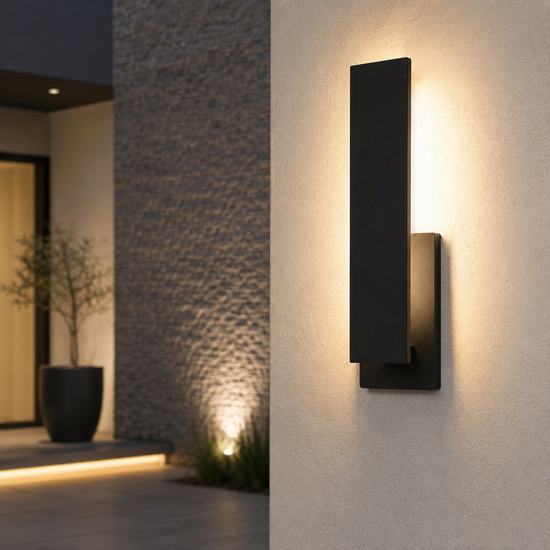 Modern Outdoor Wall Light Wall Mounted Weatherproof Aluminum LED Adjustable Design