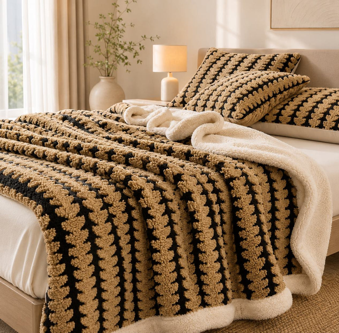 Cozy Flannel Throw Blanket Lightweight Soft Velvet Portable Nap Blanket for Home Travel
