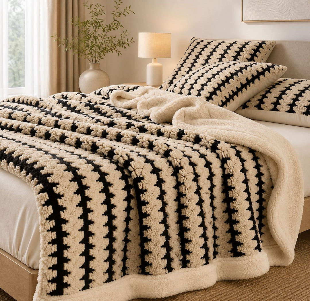Cozy Flannel Throw Blanket Lightweight Soft Velvet Portable Nap Blanket for Home Travel