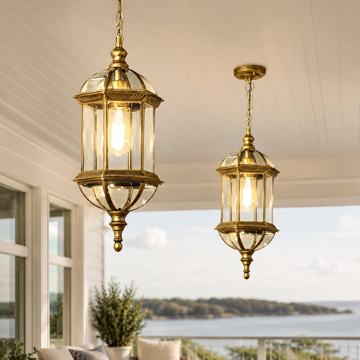 Vintage Outdoor Pendant Light Wall Mounted Adjustable Die-Cast Aluminum LED Waterproof