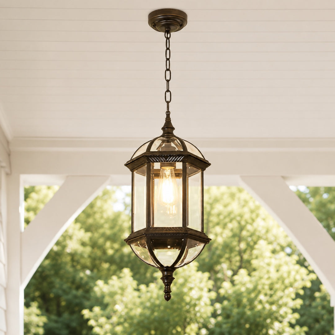 Vintage Outdoor Pendant Light Wall Mounted Adjustable Die-Cast Aluminum LED Waterproof