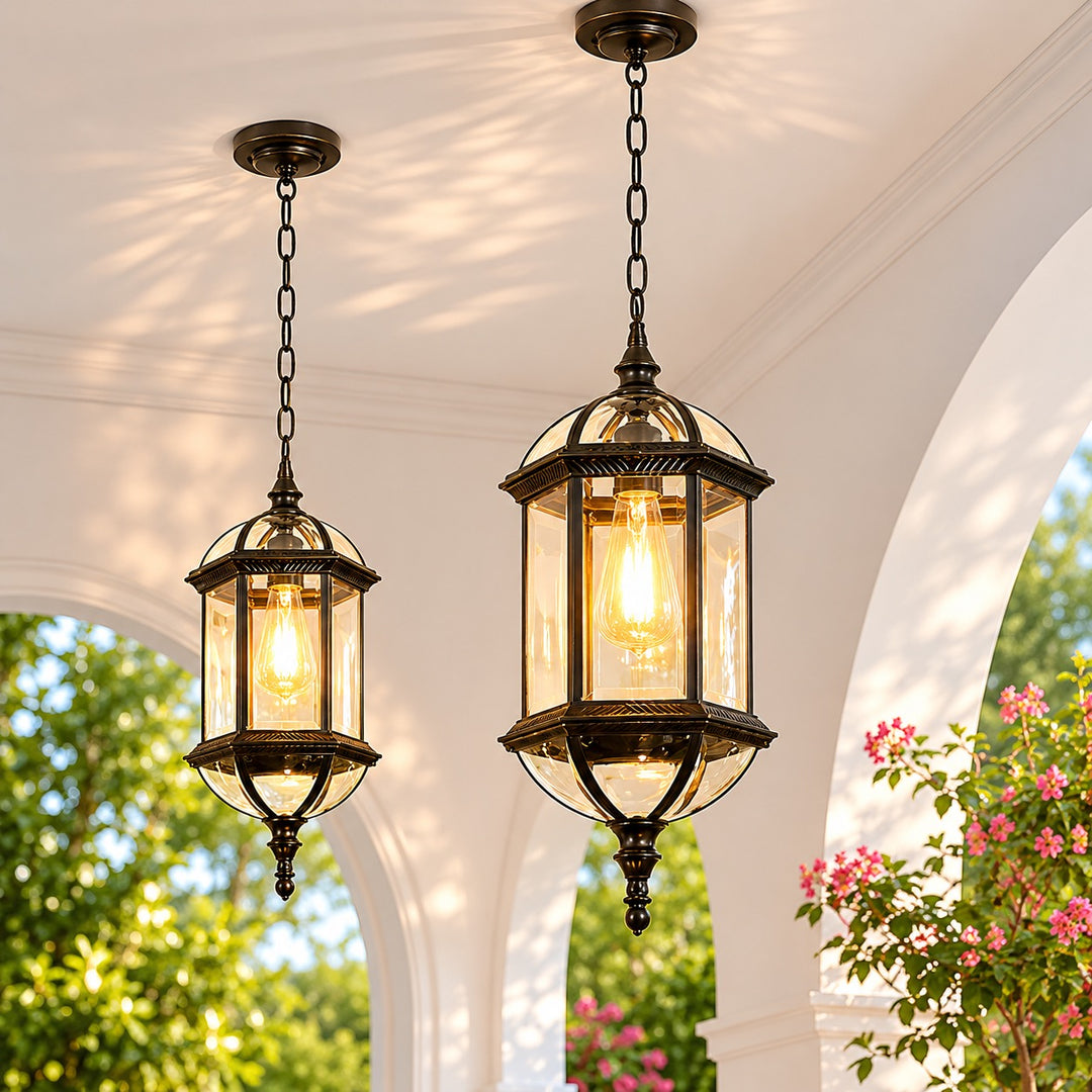 Vintage Outdoor Pendant Light Wall Mounted Adjustable Die-Cast Aluminum LED Waterproof