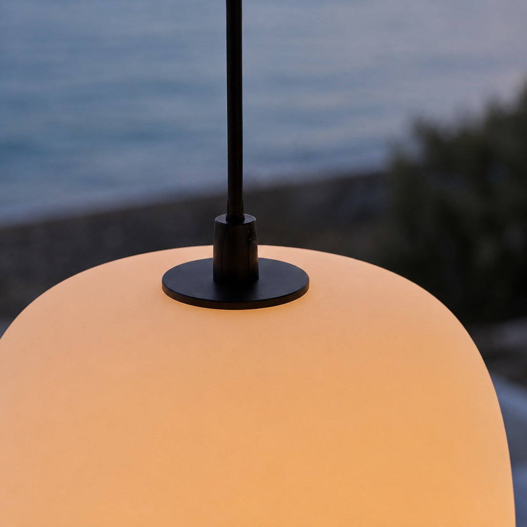 Modern Outdoor Pendant Light Fixture Hanging Aluminum LED Waterproof for Exterior Use