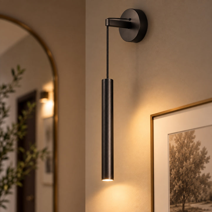 Modern Brass Wall Light Adjustable Dimmable Integrated LED Indoor Fixture