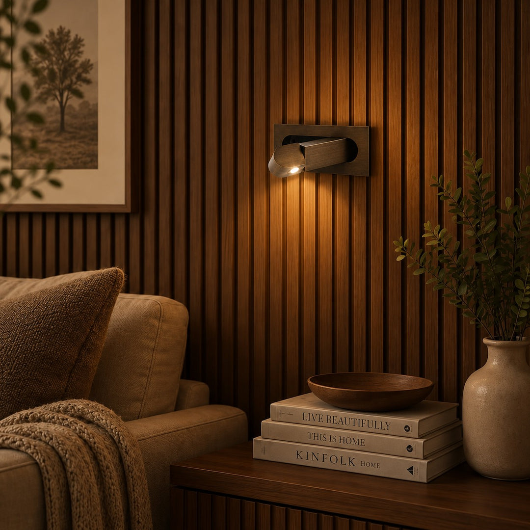 Modern LED Wall Mounted Bedside Reading Light Adjustable Aluminum Dimmable Feature