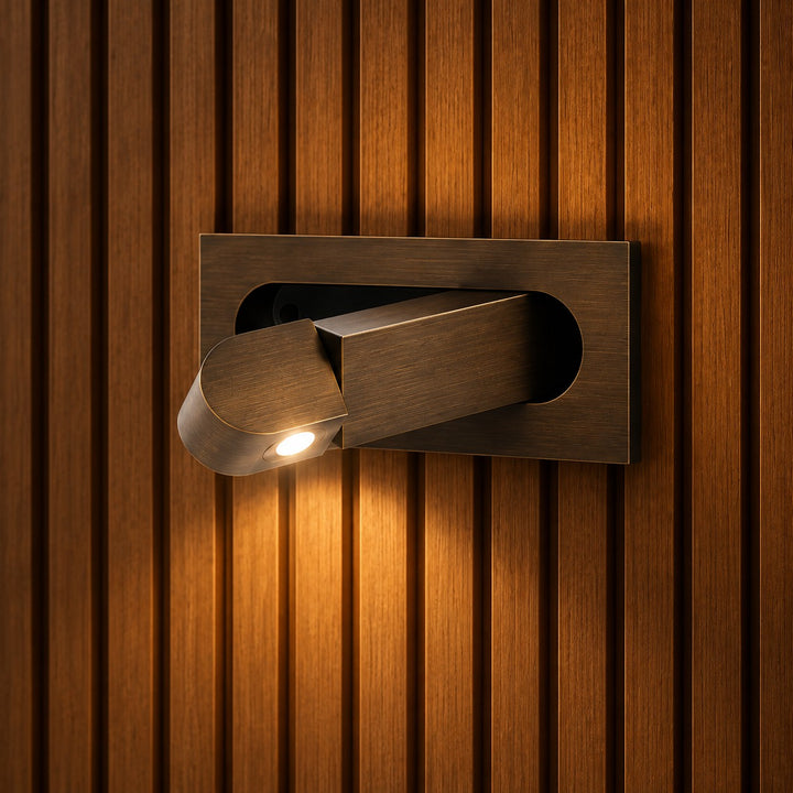 Modern LED Wall Mounted Bedside Reading Light Adjustable Aluminum Dimmable Feature