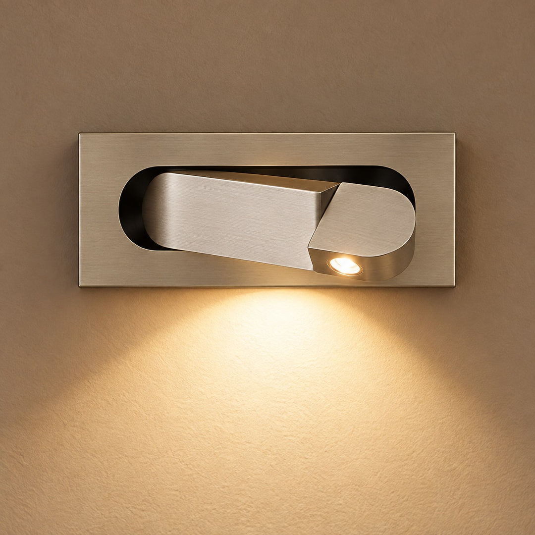 Modern LED Wall Mounted Bedside Reading Light Adjustable Aluminum Dimmable Feature