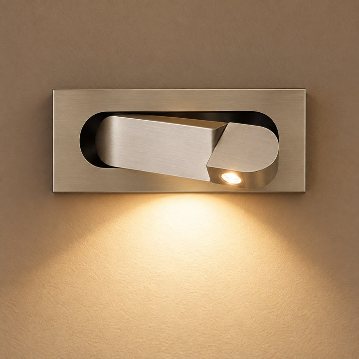 Modern LED Wall Mounted Bedside Reading Light Adjustable Aluminum Dimmable Feature