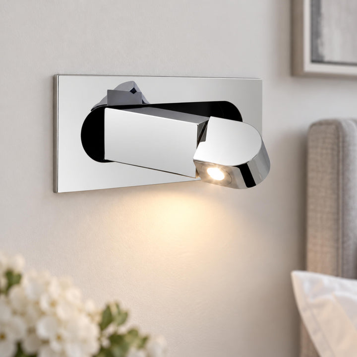 Modern LED Wall Mounted Bedside Reading Light Adjustable Aluminum Dimmable Feature