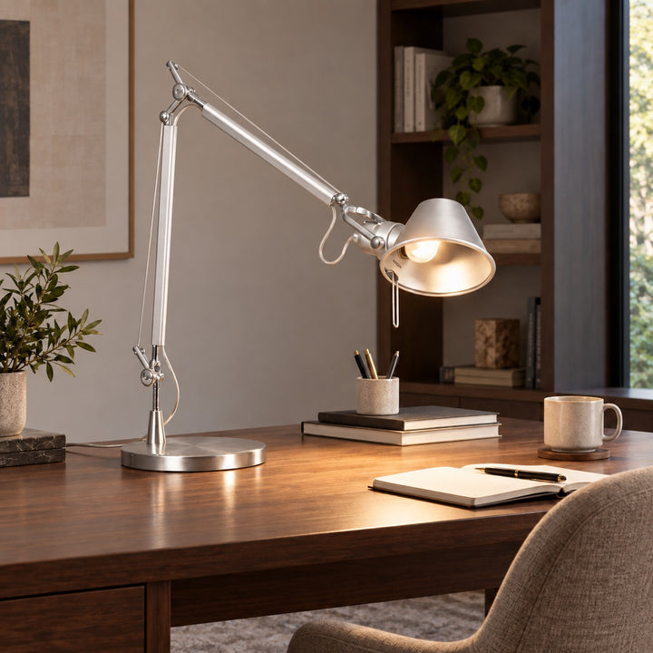 Modern Articulated Desk Lamp Adjustable Aluminum LED Light for Home Office