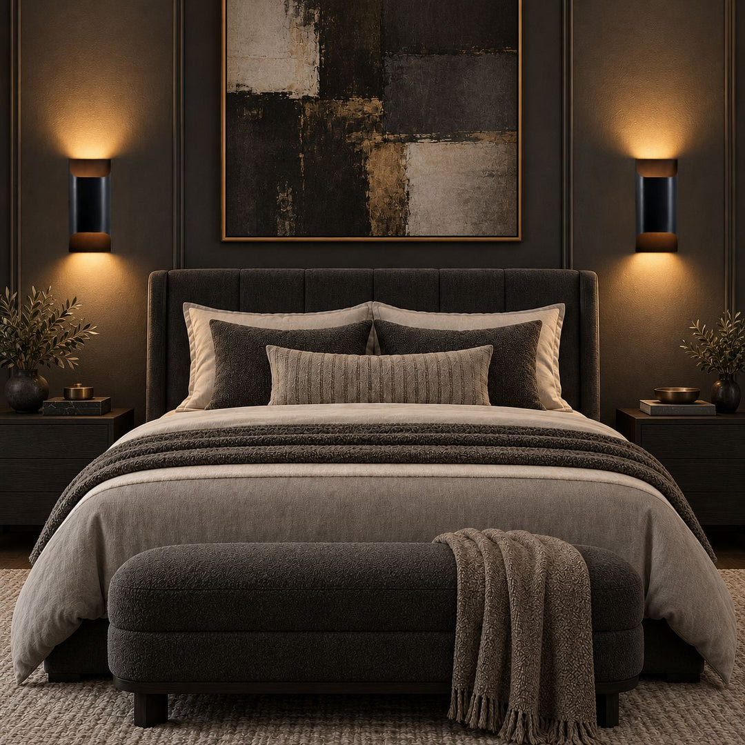 Modern Brass Wall Sconce Lighting Adjustable Metal LED Wall Lamp for Home Decor