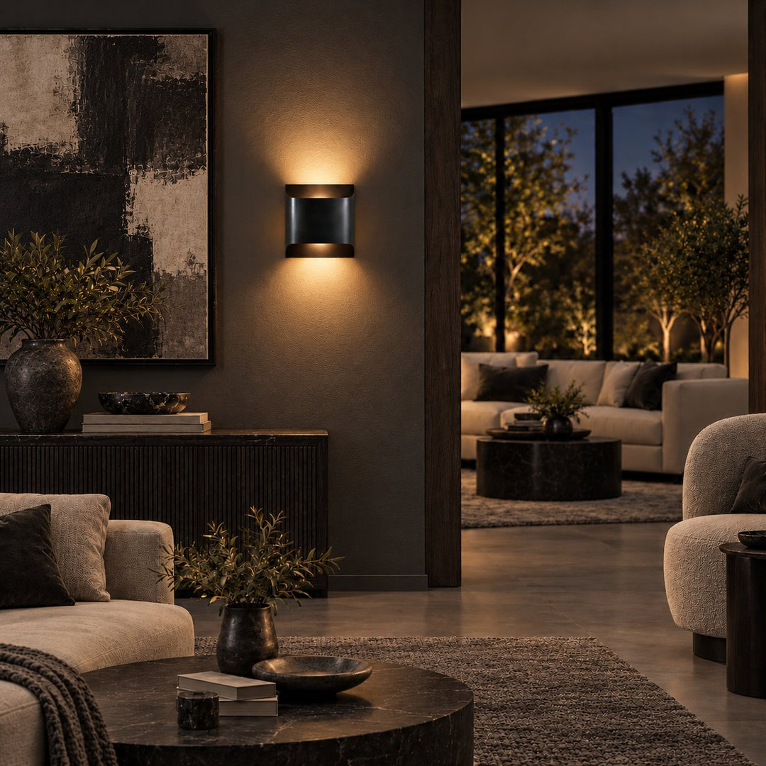 Modern Brass Wall Sconce Lighting Adjustable Metal LED Wall Lamp for Home Decor