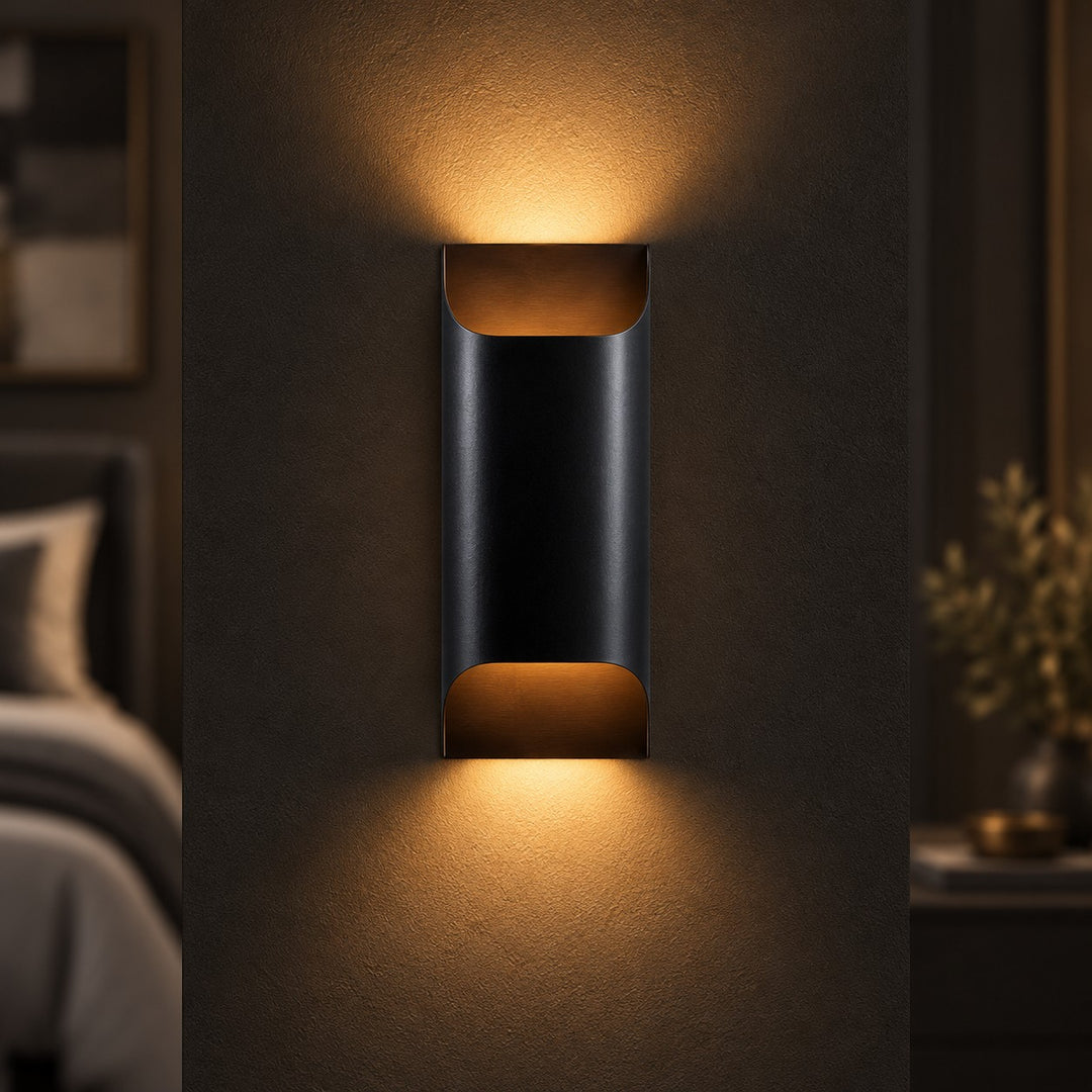 Modern Brass Wall Sconce Lighting Adjustable Metal LED Wall Lamp for Home Decor