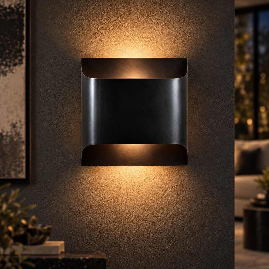 Modern Brass Wall Sconce Lighting Adjustable Metal LED Wall Lamp for Home Decor