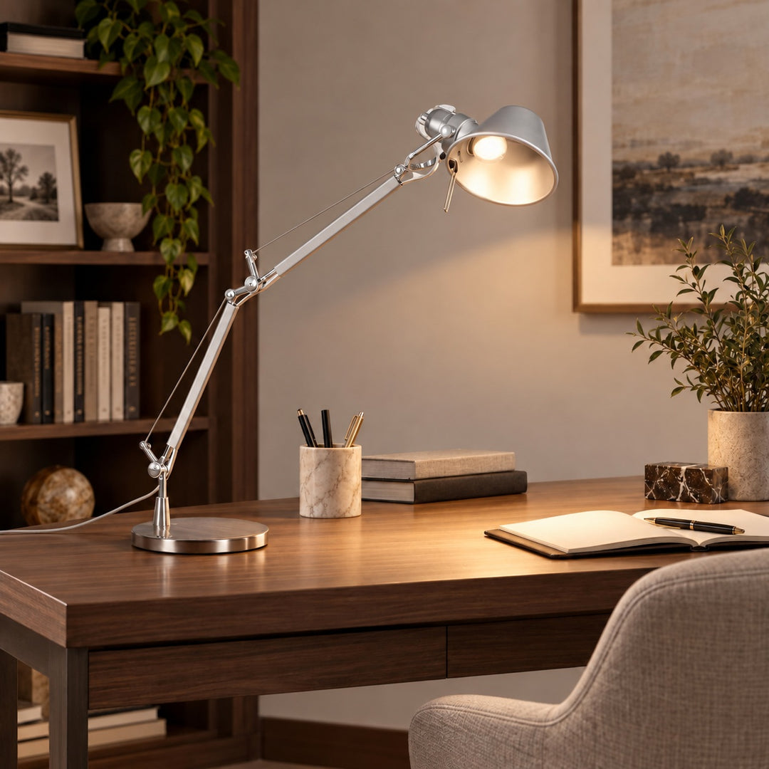 Modern Articulated Desk Lamp Adjustable Aluminum LED Light for Home Office