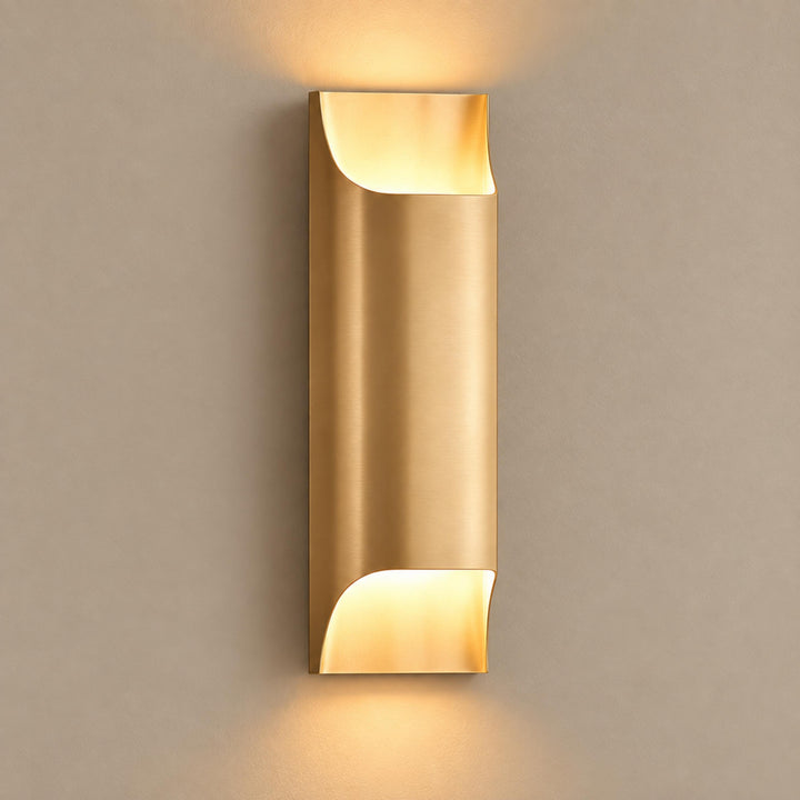 Modern Brass Wall Sconce Lighting Adjustable Metal LED Wall Lamp for Home Decor
