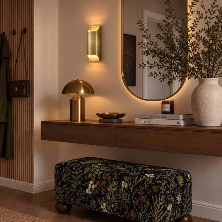 Modern Brass Wall Sconce Lighting Adjustable Metal LED Wall Lamp for Home Decor