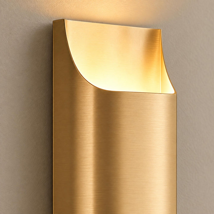 Modern Brass Wall Sconce Lighting Adjustable Metal LED Wall Lamp for Home Decor