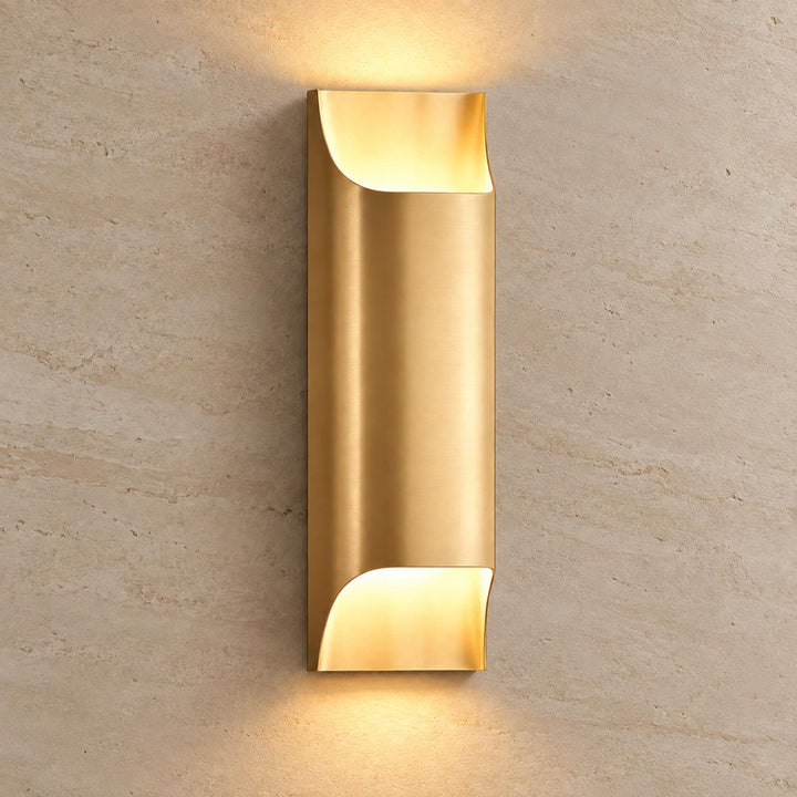 Modern Brass Wall Sconce Lighting Adjustable Metal LED Wall Lamp for Home Decor
