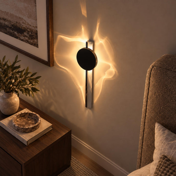 Modern Adjustable Wall Sconce Lighting Metal LED Wall Lamp with Unique Shadow Design