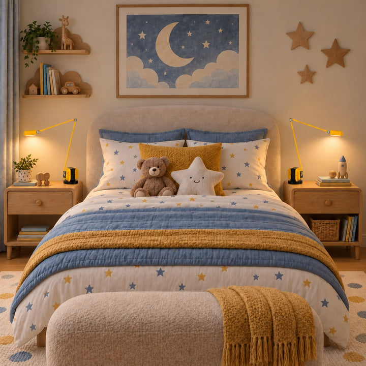 Modern Table Lamp Adjustable Metal Base LED Light with Glass Shade for Bedroom or Desk Use