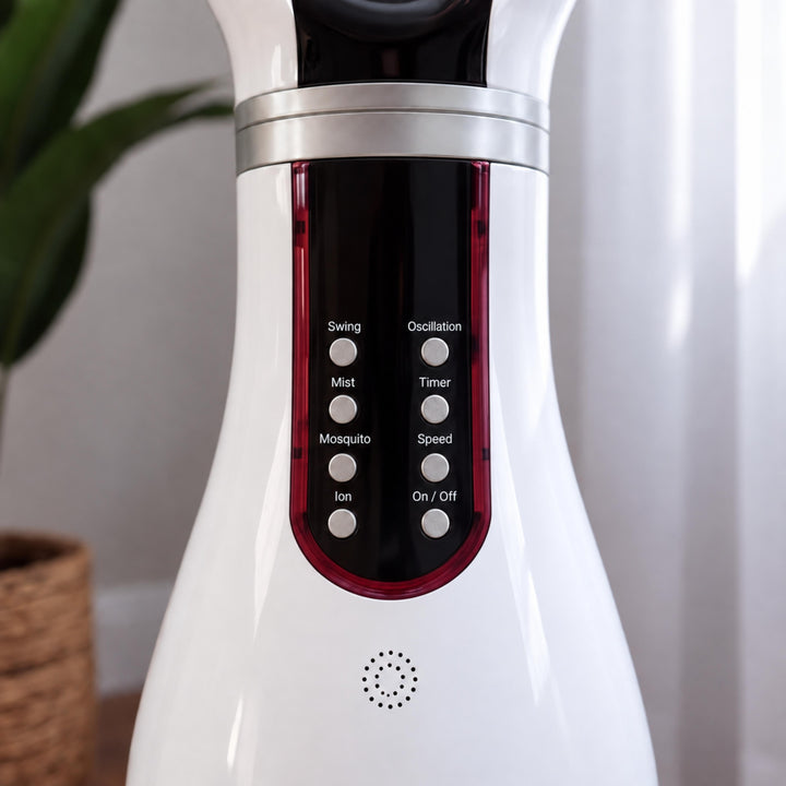 Modern Desktop Fan with Shaking Head and Water Atomization for Efficient Air Circulation