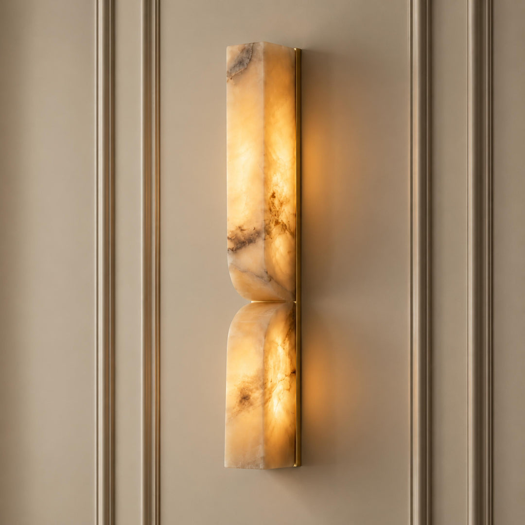Modern Wall Light Flush Mount Glass Sconce LED Adjustable Design for Contemporary Spaces
