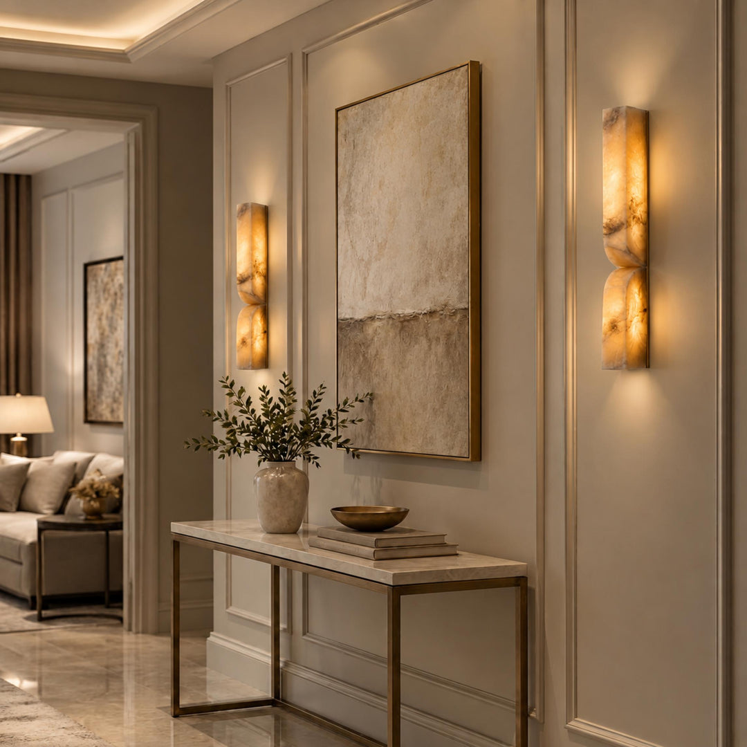 Modern Wall Light Flush Mount Glass Sconce LED Adjustable Design for Contemporary Spaces