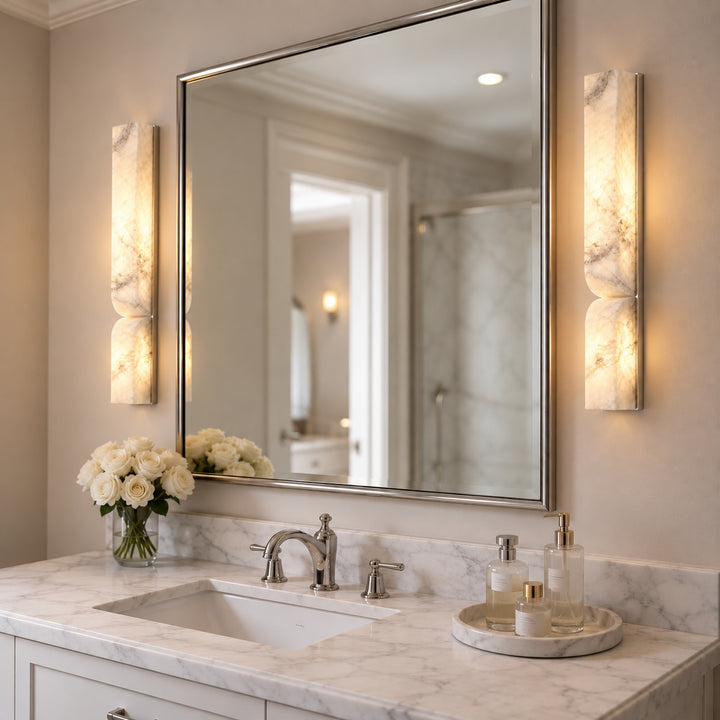 Modern Wall Light Flush Mount Glass Sconce LED Adjustable Design for Contemporary Spaces