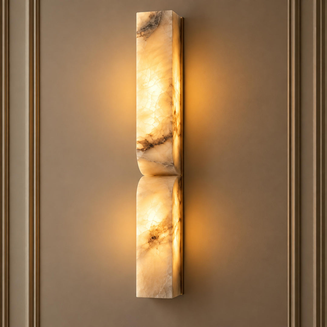 Modern Wall Light Flush Mount Glass Sconce LED Adjustable Design for Contemporary Spaces