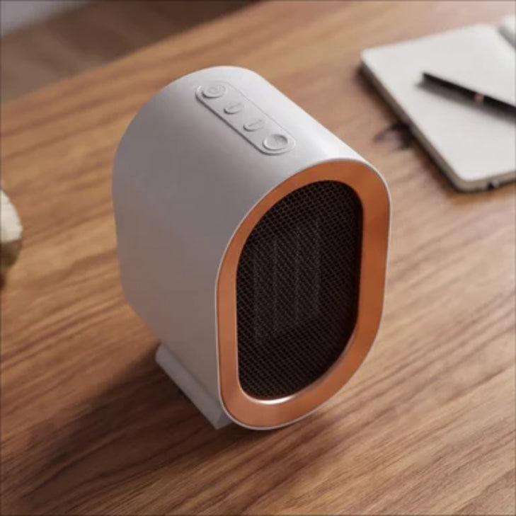 Compact Portable Ceramic Heater with Programmable Timer and Safety Shut-Off for Small Rooms