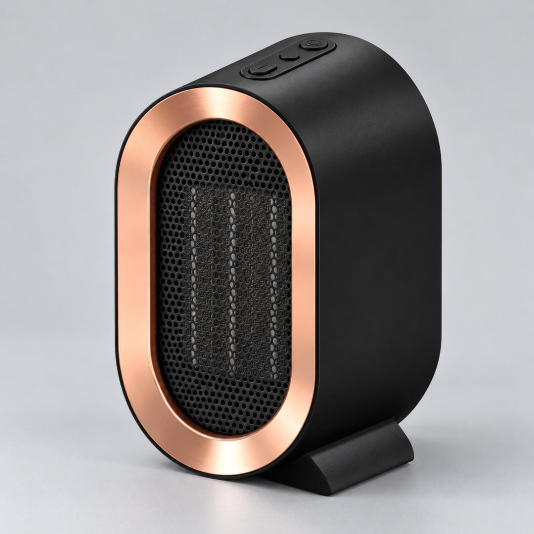 Compact Portable Ceramic Heater with Programmable Timer and Safety Shut-Off for Small Rooms