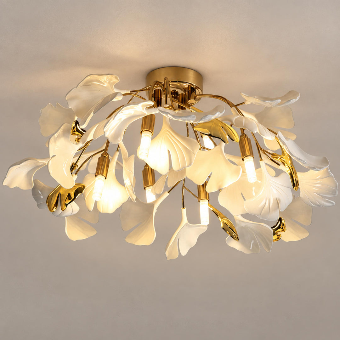 Modern Flush Mount Ceiling Light Metal Fixture with Dimmable LED 12 Inch 15W Warm White