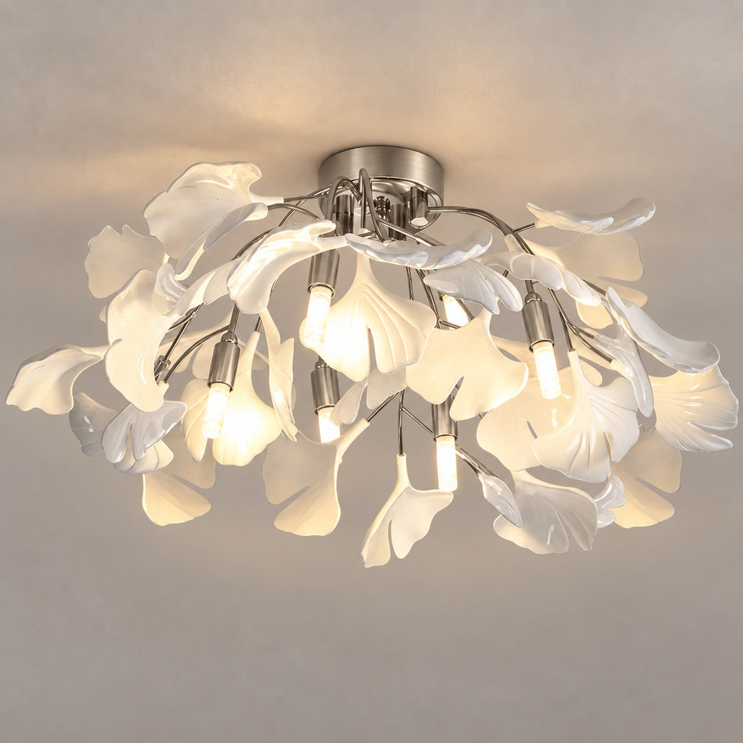 Modern Flush Mount Ceiling Light Metal Fixture with Dimmable LED 12 Inch 15W Warm White