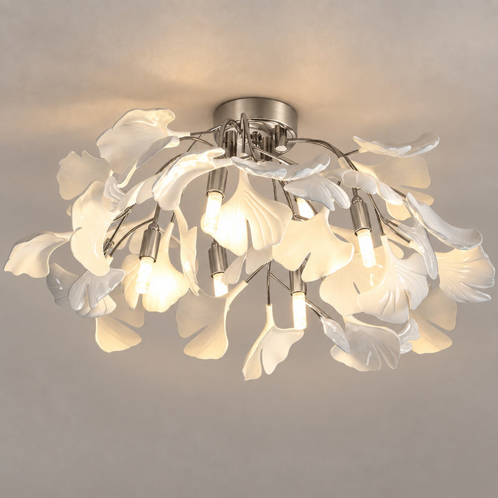 Modern Flush Mount Ceiling Light Metal Fixture with Dimmable LED 12 Inch 15W Warm White
