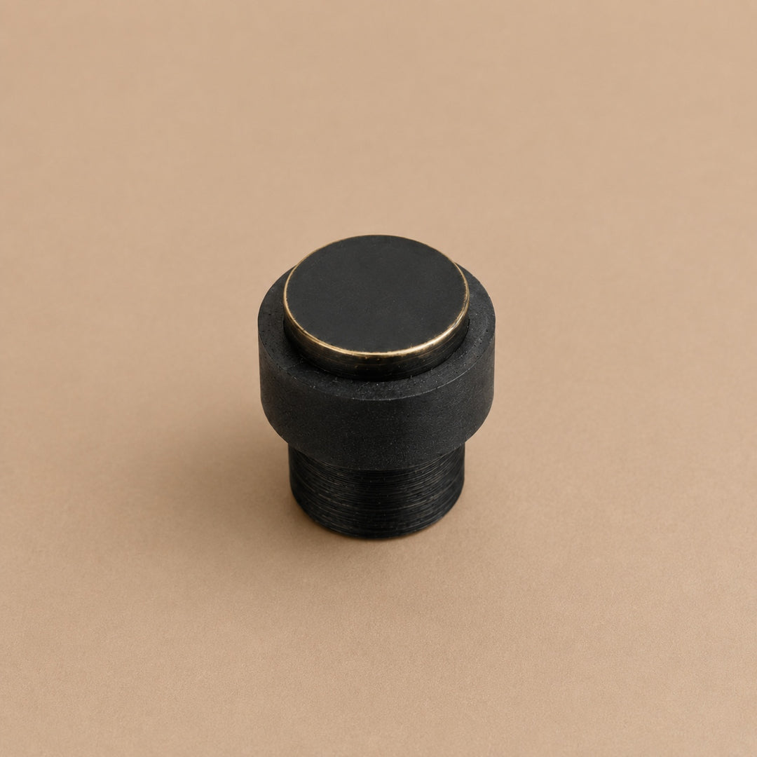 Elegant Brass Door Stop Heavy-Duty Rubber Door Wedge Non-Slamming Design Eco-Friendly Material