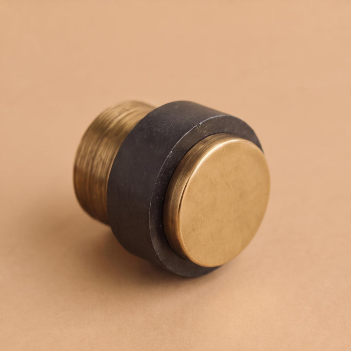 Elegant Brass Door Stop Heavy-Duty Rubber Door Wedge Non-Slamming Design Eco-Friendly Material