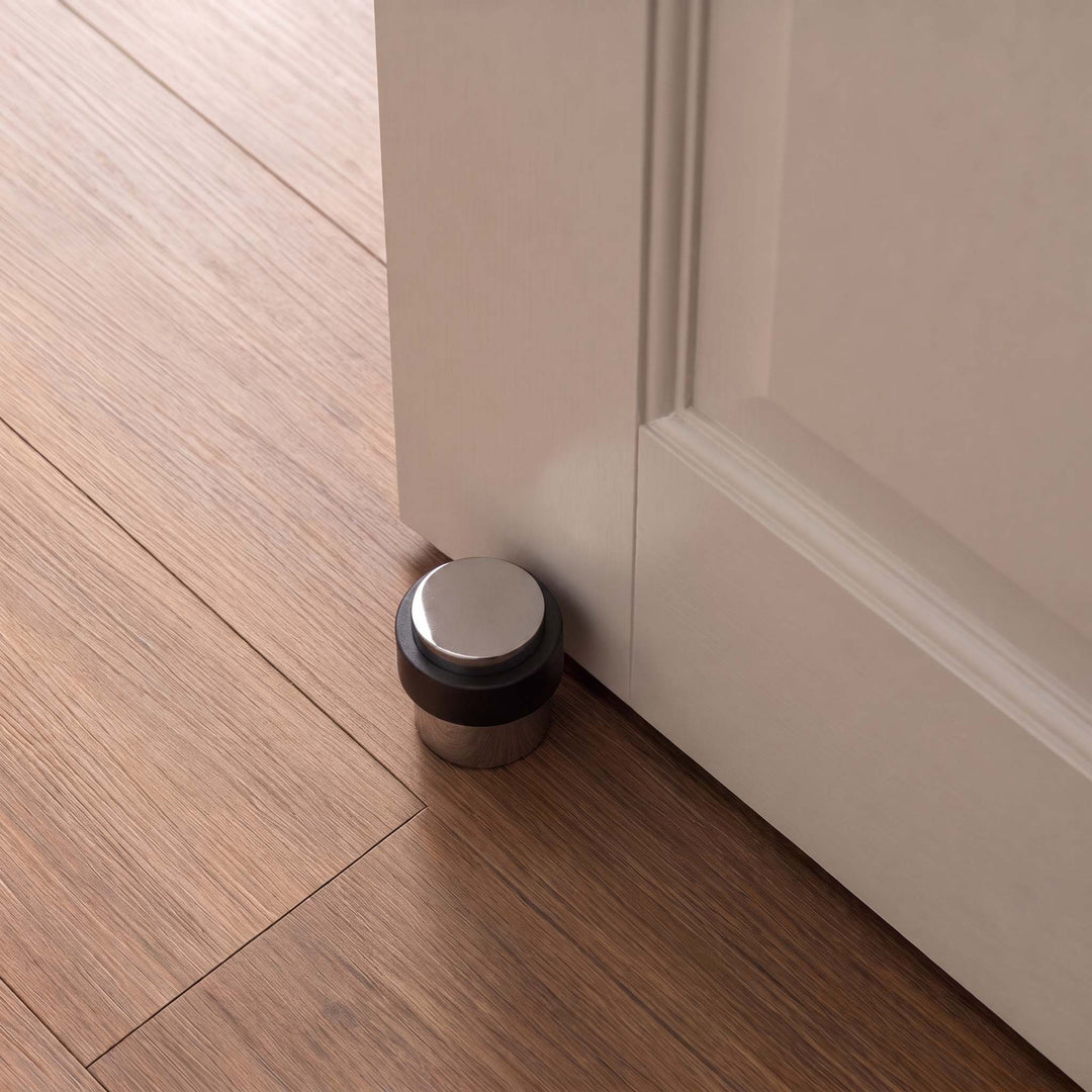 Elegant Brass Door Stop Heavy-Duty Rubber Door Wedge Non-Slamming Design Eco-Friendly Material