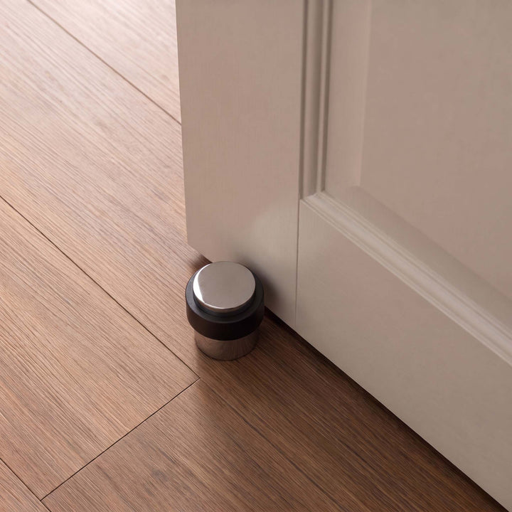 Elegant Brass Door Stop Heavy-Duty Rubber Door Wedge Non-Slamming Design Eco-Friendly Material
