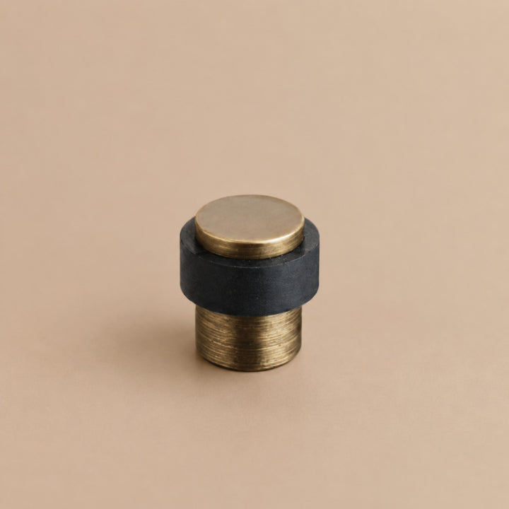 Elegant Brass Door Stop Heavy-Duty Rubber Door Wedge Non-Slamming Design Eco-Friendly Material