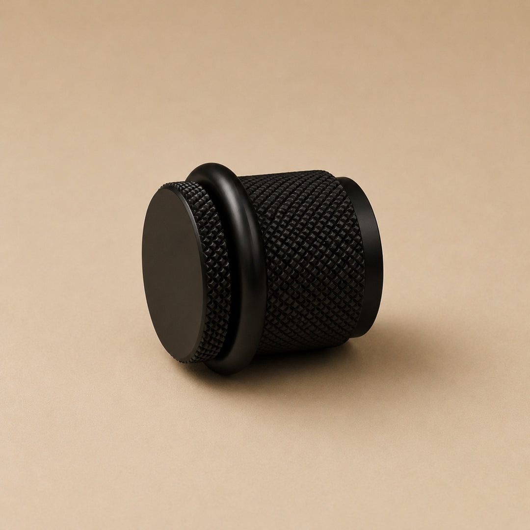 Floor Mounted Door Stop with Rubber Impact Absorber in Brass for Wall Protection