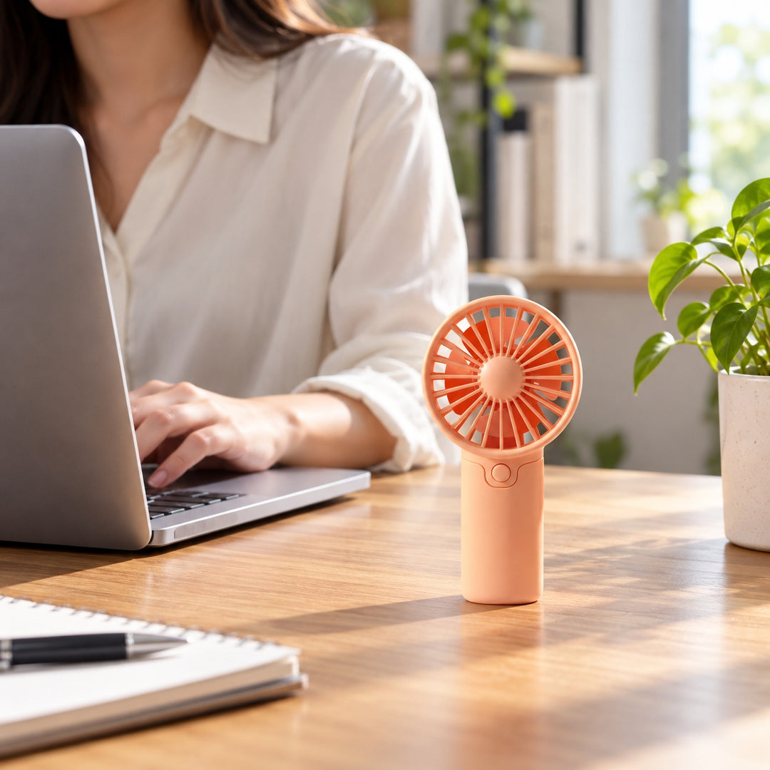 Portable Handheld Fan Lightweight Battery Operated Mini Fan with Compact Design for On-the-Go Cooling