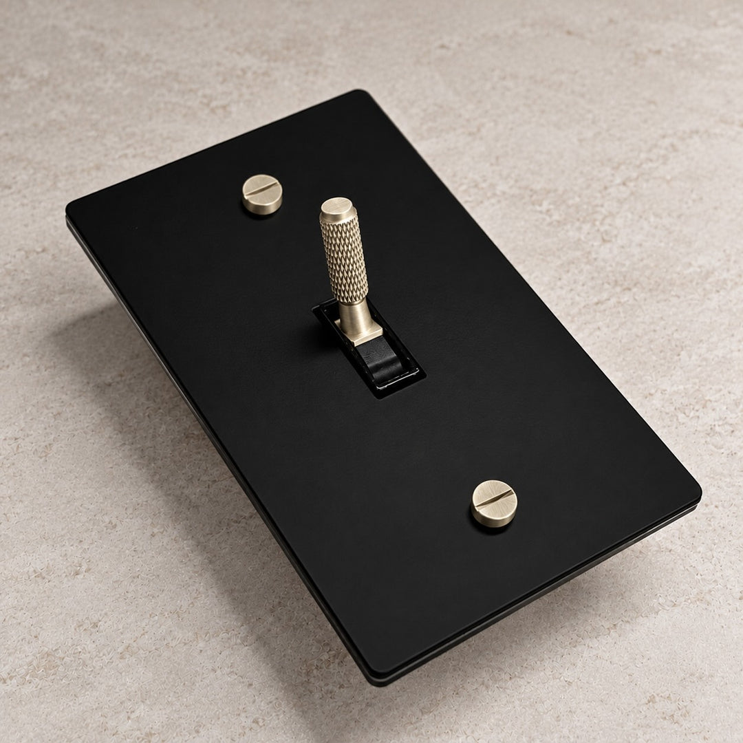 Solid Brass Toggle Light Switch – 3-Way, 1–4 Gang
