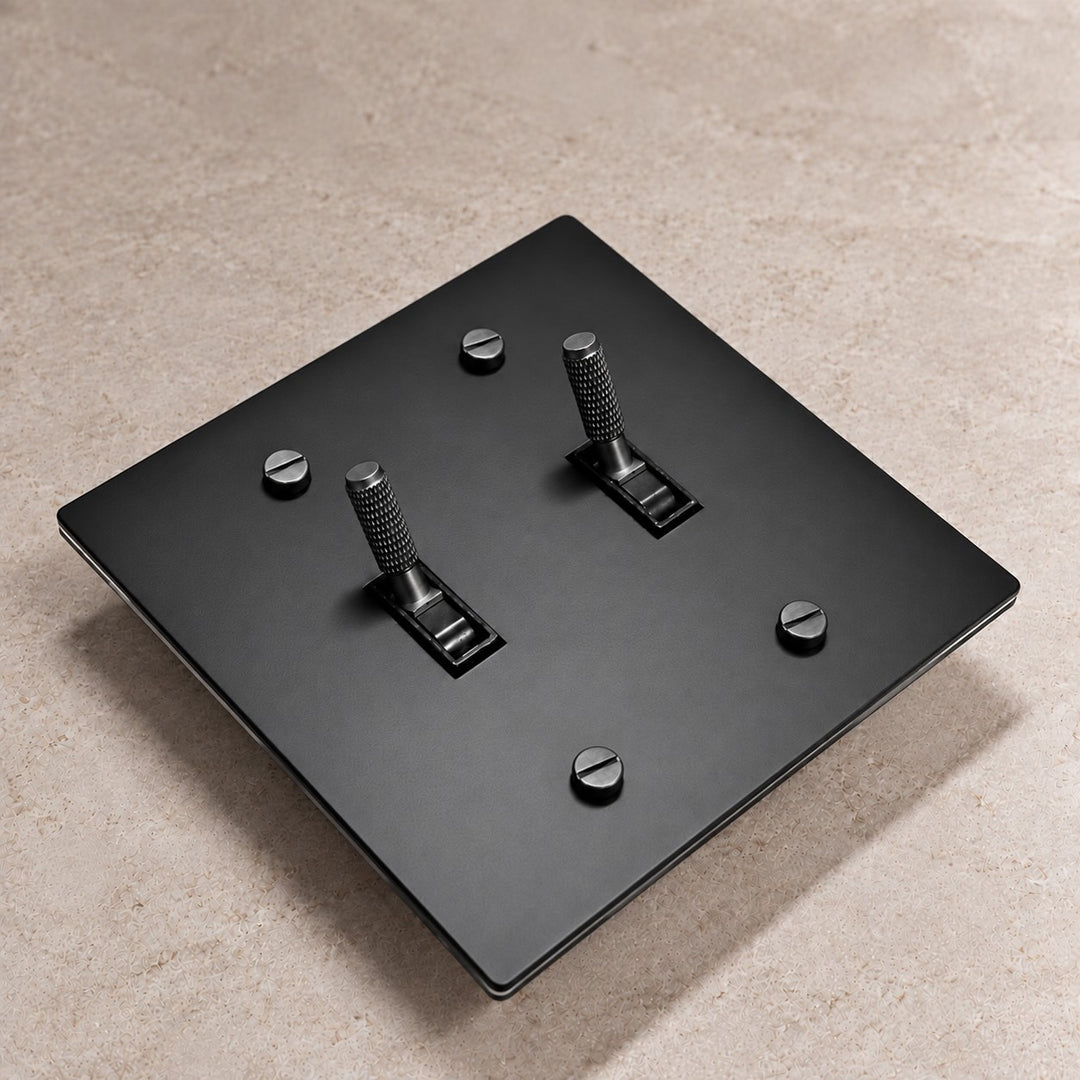 Solid Brass Toggle Light Switch – 3-Way, 1–4 Gang